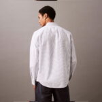 Calvin Klein Oxford Logo Erkek Beyaz Gömlek