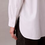 Calvin Klein Poplin Relaxed Kadın Beyaz Gömlek