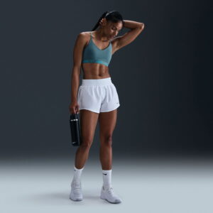 سینه بند آبی زنانه Nike Dri-Fit Indy با پشتیبانی سبک وزن