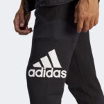 adidas Essentials French Terry Tapered Cuff Logo Erkek Siyah Günlük Eşofman Altı