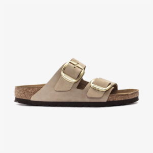 Birkenstock Arizona Big Buckle Nubuk Kadın Krem Terlik
