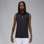 Jordan Dri-Fit Sport Erkek Siyah Kolsuz T-Shirt