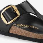 Birkenstock Gizeh Big Buckle Nl High Shine Kadın Siyah Terlik