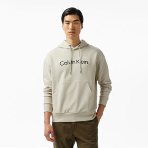 Calvin Klein Hero Logo Comfort Erkek Gri Sweatshirt