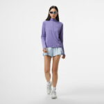 Nike Dri-Fit Pacer Kadın Mor Sweatshirt