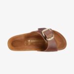 Birkenstock Madrid Big Buckle Leoi Kadın Kahverengi Terlik