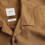 Calvin Klein Cotton Cuban Erkek Kahverengi Gömlek