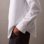 Calvin Klein Oxford Logo Erkek Beyaz Gömlek