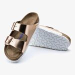 Birkenstock Arizona Sfb Nl Metallic Kadın Kahverengi Terlik