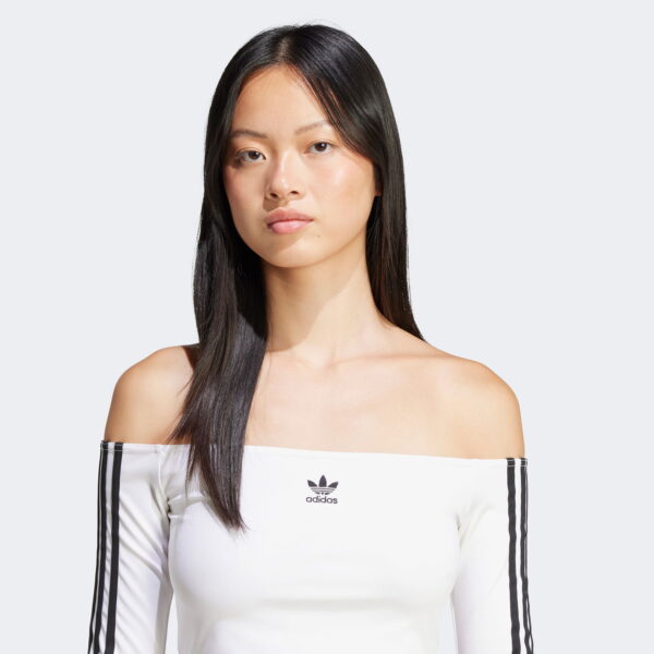 Adidas Adicolor Offshoulder Kadın Beyaz T-Shirt