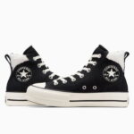 Converse Chuck Taylor All Star Puff Lift Kadın Siyah Süet Sneaker