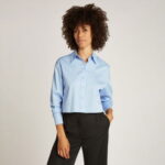 Calvin Klein Kadın Mavi Gömlek