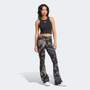 تی شرت بدون آستین مشکی زنانه آدیداس Essentials ریبدار