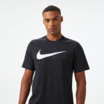 Nike Sportswear Icon Swoosh Erkek Siyah T-Shirt
