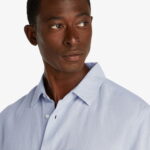 Calvin Klein Cotton Regular Erkek Mavi Gömlek