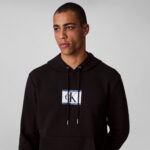 Calvin Klein Terry Box Graphic Erkek Siyah Sweatshirt