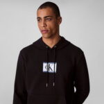 Calvin Klein Terry Box Graphic Erkek Siyah Sweatshirt
