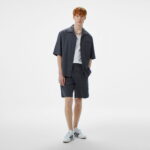 Calvin Klein Linen Tencel Erkek Siyah Gömlek