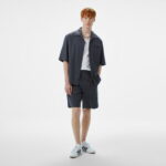 Calvin Klein Linen Tencel Erkek Siyah Gömlek