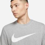 Nike Sportswear Icon Swoosh Erkek Gri T-Shirt
