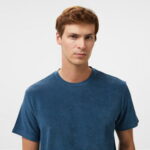Calvin Klein Towelling Erkek Mavi T-Shirt