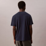 Calvin Klein Supima Chest Crewneck Erkek Mavi T-Shirt