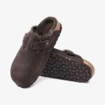 Birkenstock Boston Shearling Kadın Kahverengi Terlik