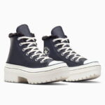 Converse Chuck Taylor All Star Lugged Lift Kadın Lacivert Deri Platform Bot