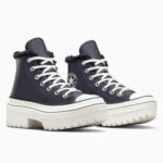 Converse Chuck Taylor All Star Lugged Lift Kadın Lacivert Deri Platform Bot