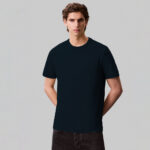 Calvin Klein Smooth Solid Erkek Mavi T-Shirt