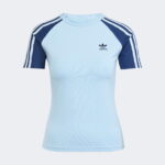 adidas Adicolor 3 Stripe Raglan Kadın Mavi T-Shirt