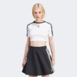 تی شرت سفید زنانه آدیداس 3S کودک - تصویر 16