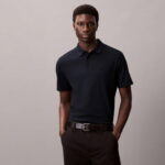 Calvin Klein Supima Erkek Mavi Polo