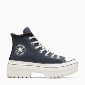Converse Chuck Taylor All Star Lugged Lift Kadın Lacivert Deri Platform Bot
