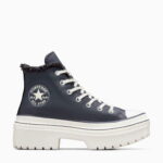 Converse Chuck Taylor All Star Lugged Lift Kadın Lacivert Deri Platform Bot