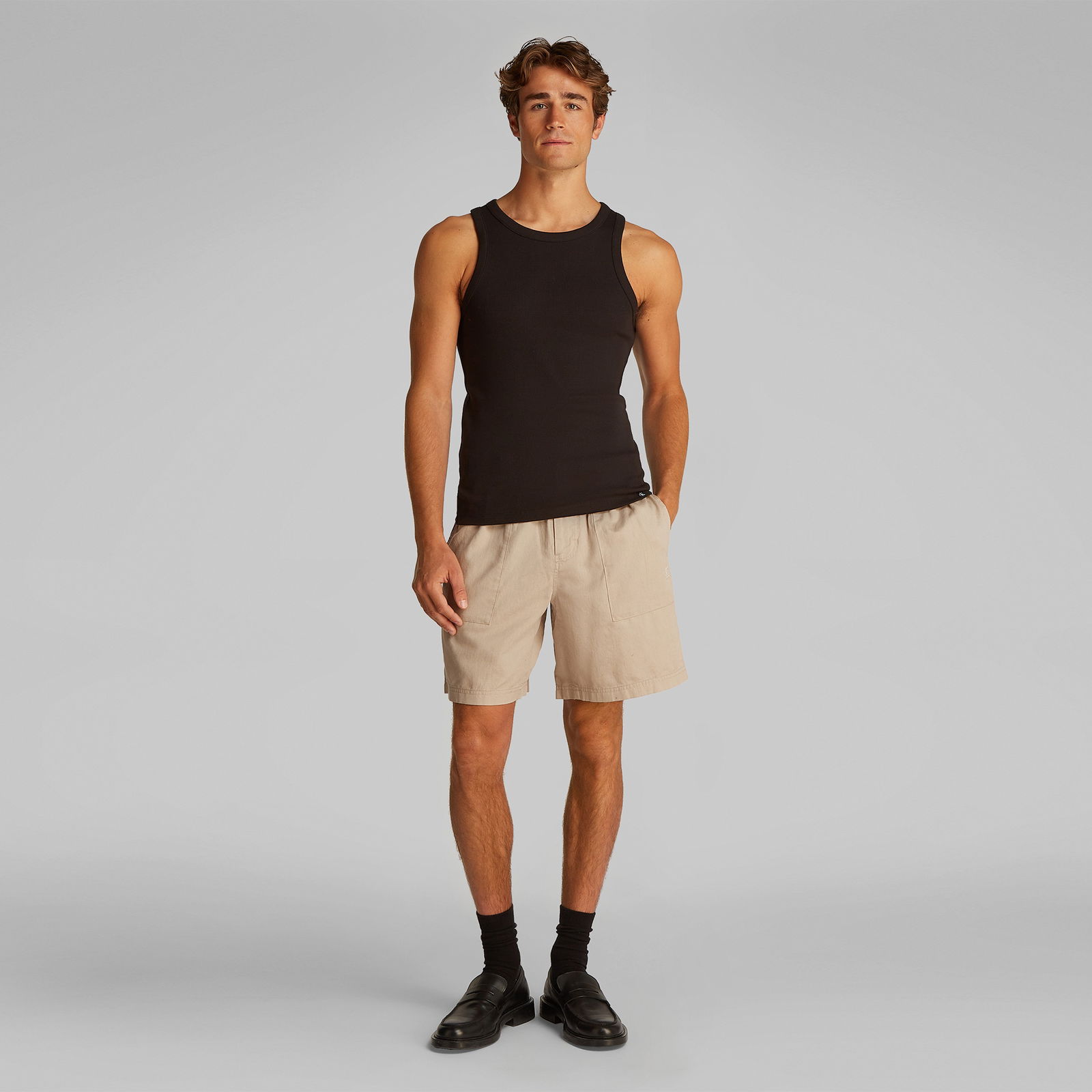 41Fb140F-071E-45A0-860B-8D0E5Cefc696_Size2000X2000_Cropcenter شورت کتانی مردانه Calvin Klein خاکستری