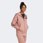 adidas Z.N.E. Full-Zip Kapüşonlu Kadın Pembe Eşofman Üstü