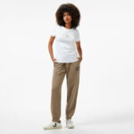 شلوار ورزشی بژ زنانه با چاپ پاف شسته شده Calvin Klein