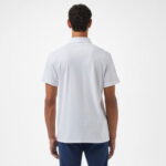 Calvin Klein Smooth Cotton Solid Erkek Beyaz Polo