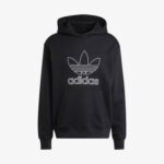 adidas Adicolor Outline Trefoil Kapişonlu Erkek Siyah Sweatshirt