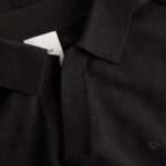 Calvin Klein Linen Cotton Cuban Collar Erkek Siyah Polo