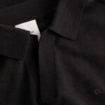 Calvin Klein Linen Cotton Cuban Collar Erkek Siyah Polo