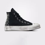 کفش کتانی مشکی زنانه Converse Chuck 70 میخ دار