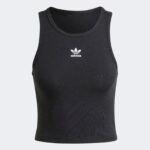 adidas Essentials Ribbed Kadın Siyah Kolsuz T-Shirt