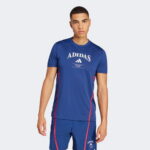 adidas Designed For Legacy Erkek Mavi Antrenman T-Shirt