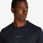Calvin Klein Raised Editorial Logo Erkek Siyah T-Shirt