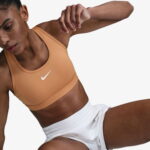 Nike Swoosh Medium Support Kadın Turuncu Bra