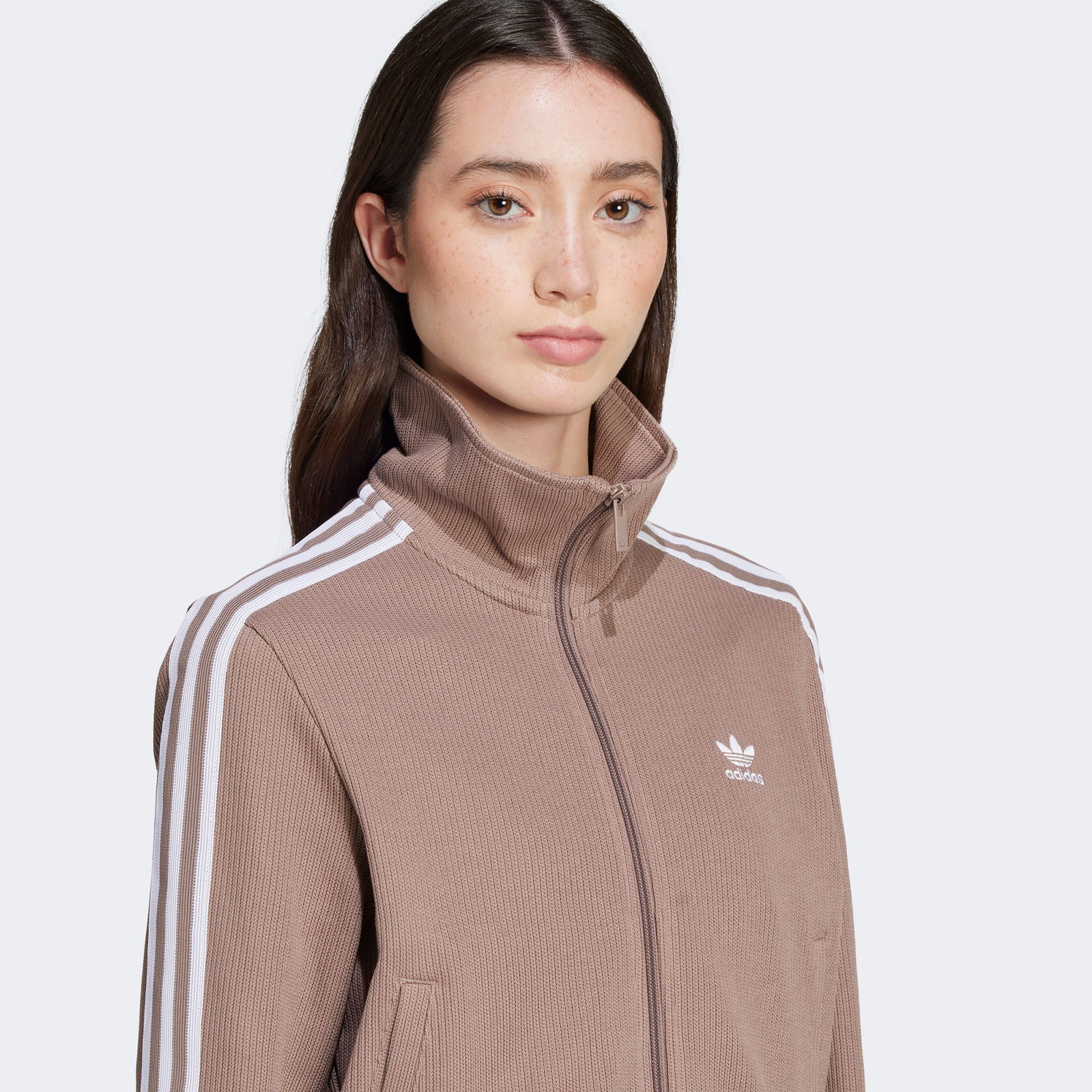 639Bfee4-1E60-4C5E-B304-641D83A6739B_Size2000X2000_Cropcenter Adidas Knitted Top Kadın Kahverengi Eşofman Üstü
