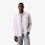 پیراهن بنفش مردانه آرام آکسفورد Calvin Klein Stripe - تصویر 14