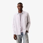 پیراهن بنفش مردانه آرام آکسفورد Calvin Klein Stripe